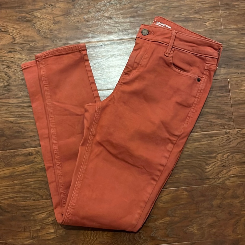 Women’s Old Navy Mid Rise Rock Star Orange Pants